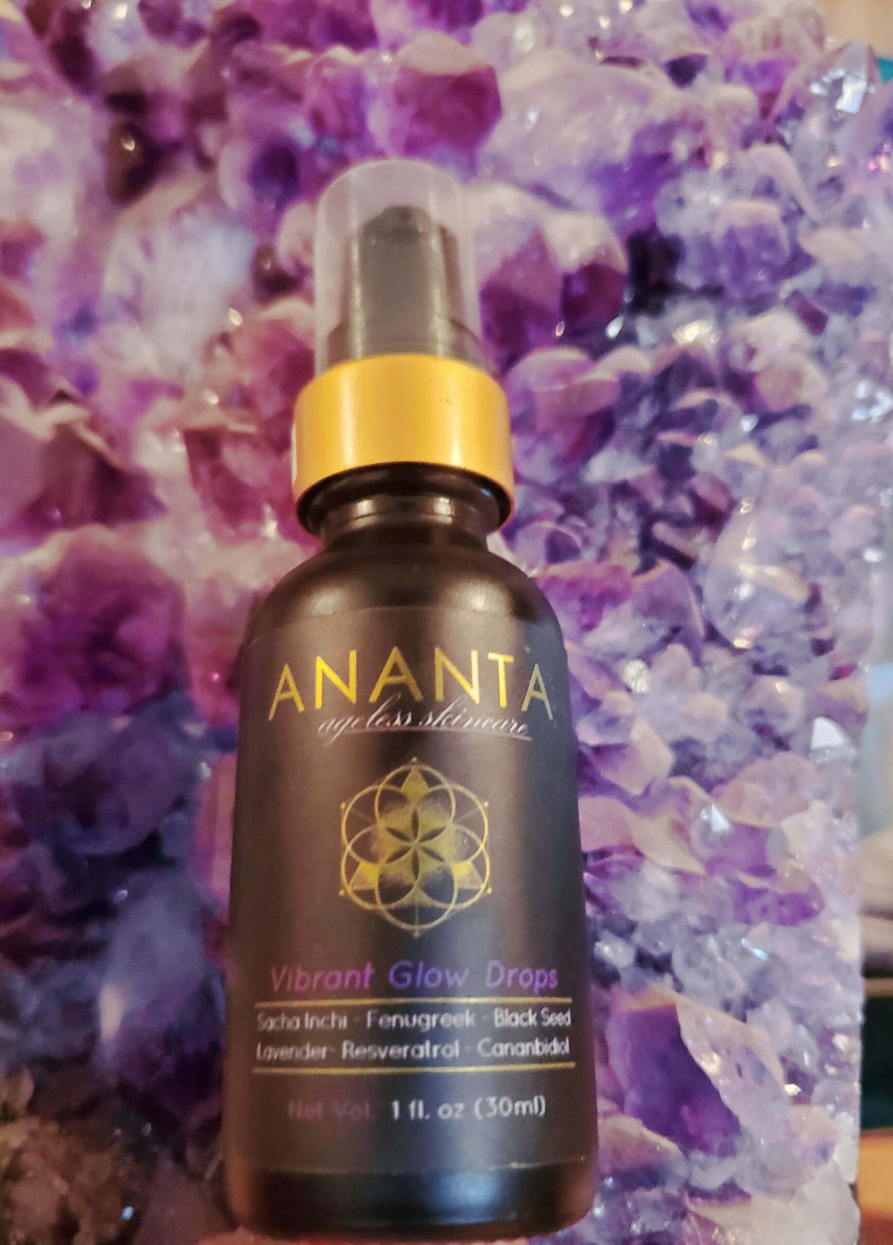 Vibrant Glow Facial Oil 1000mg (30ml) - Ananth Infusions